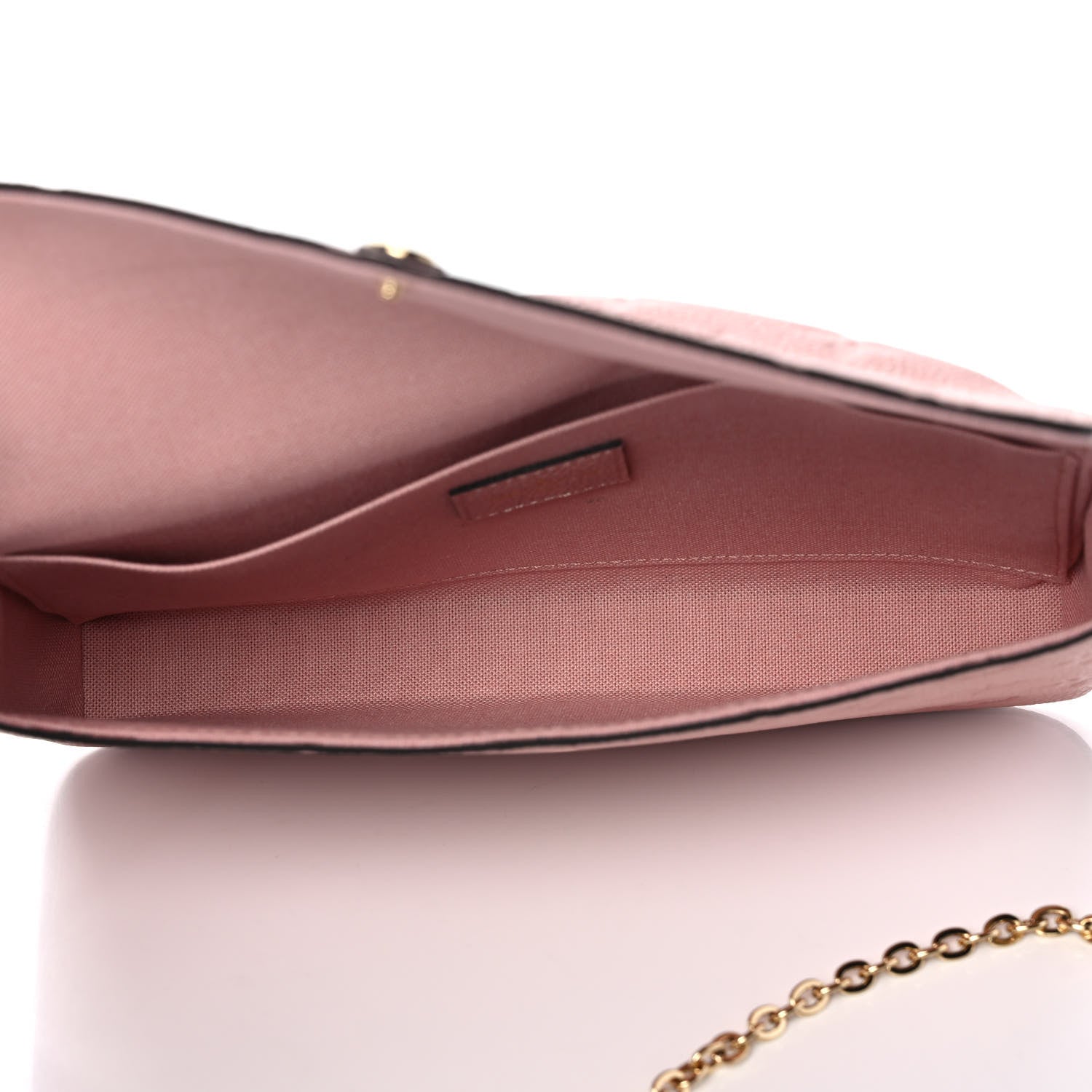Louis Vuitton Empreinte Pochette Felicie Chain Wallet Rose Poudre 6 of 13