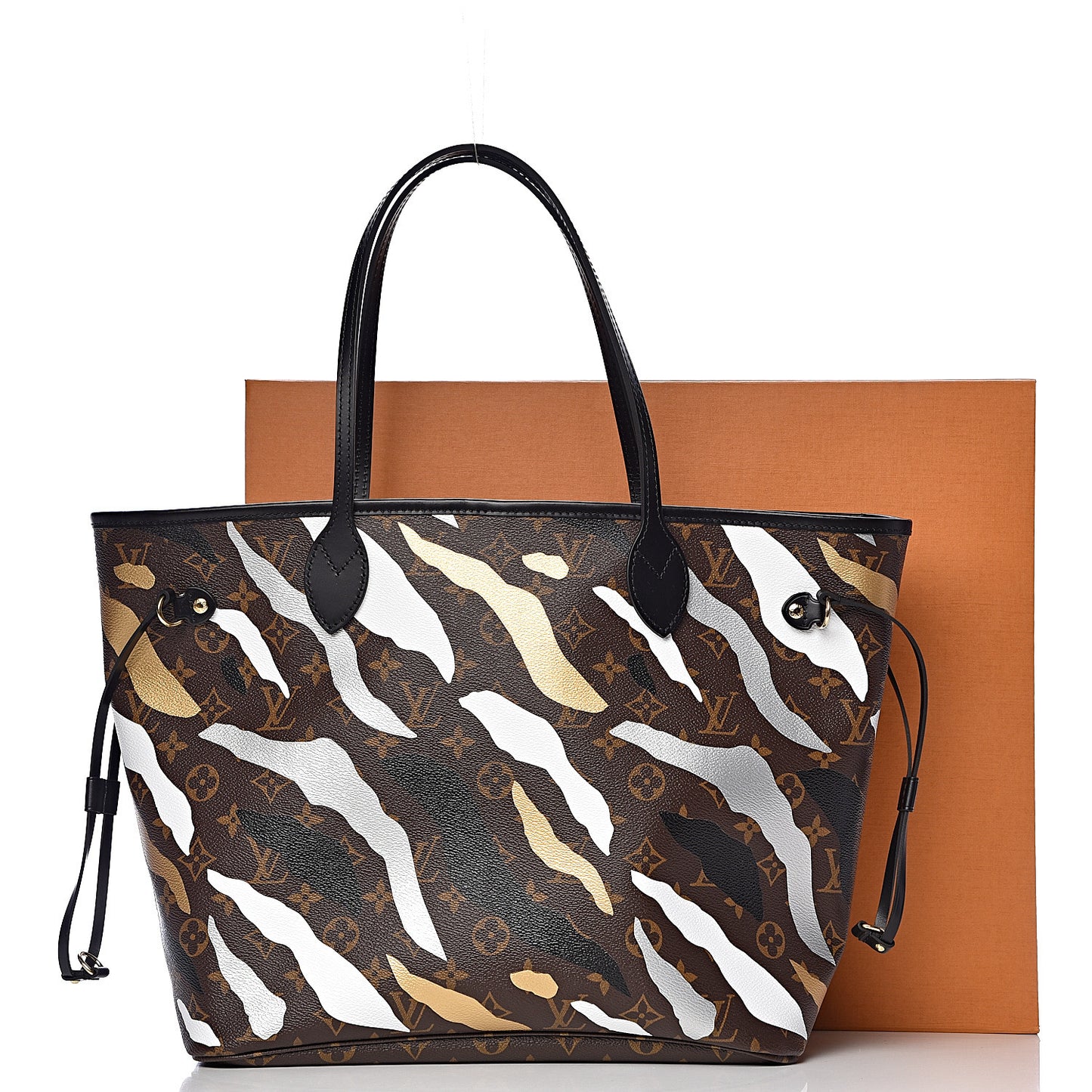 X LOL Monogram Neverfull MM Gold Silver