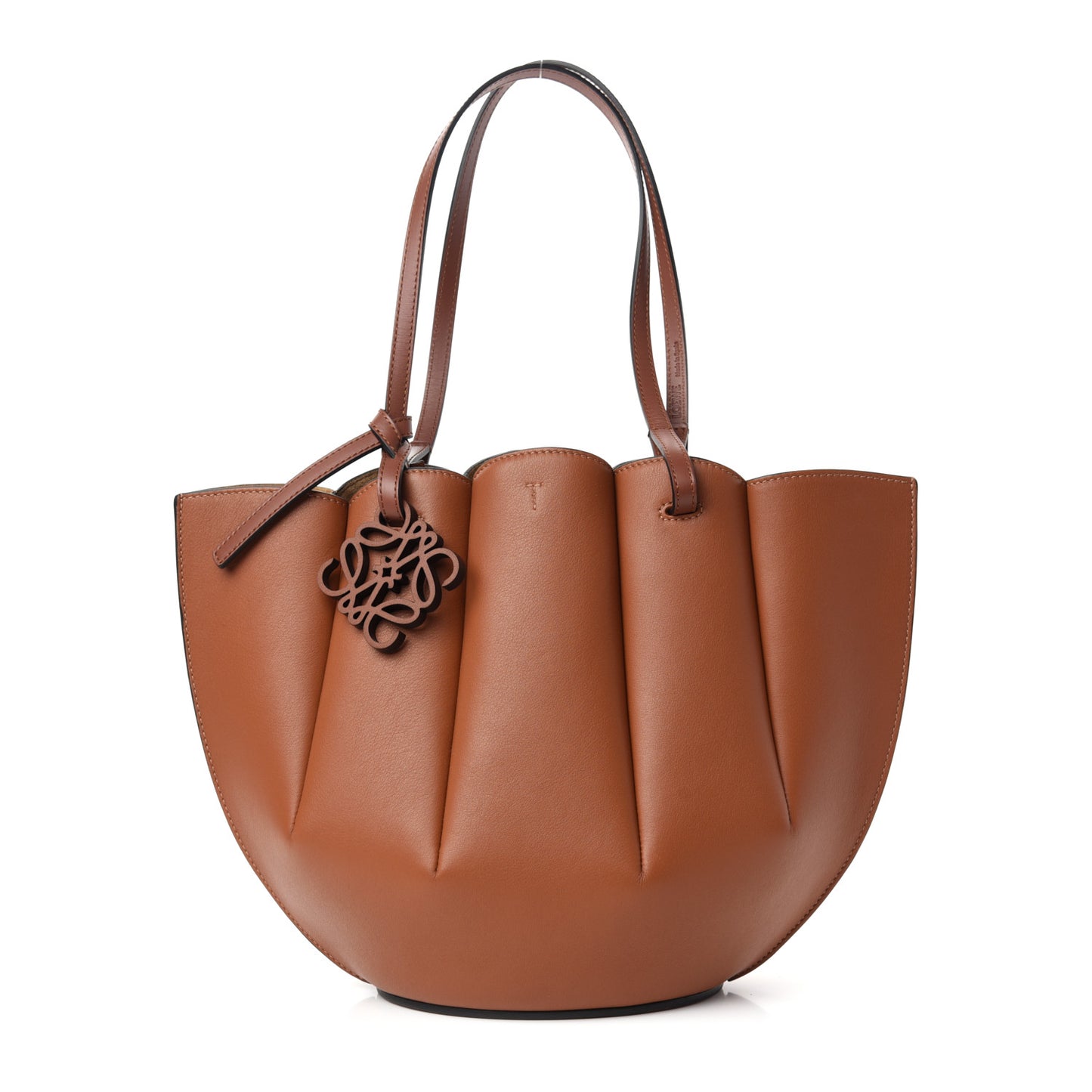 Calfskin Small Shell Tote Tan