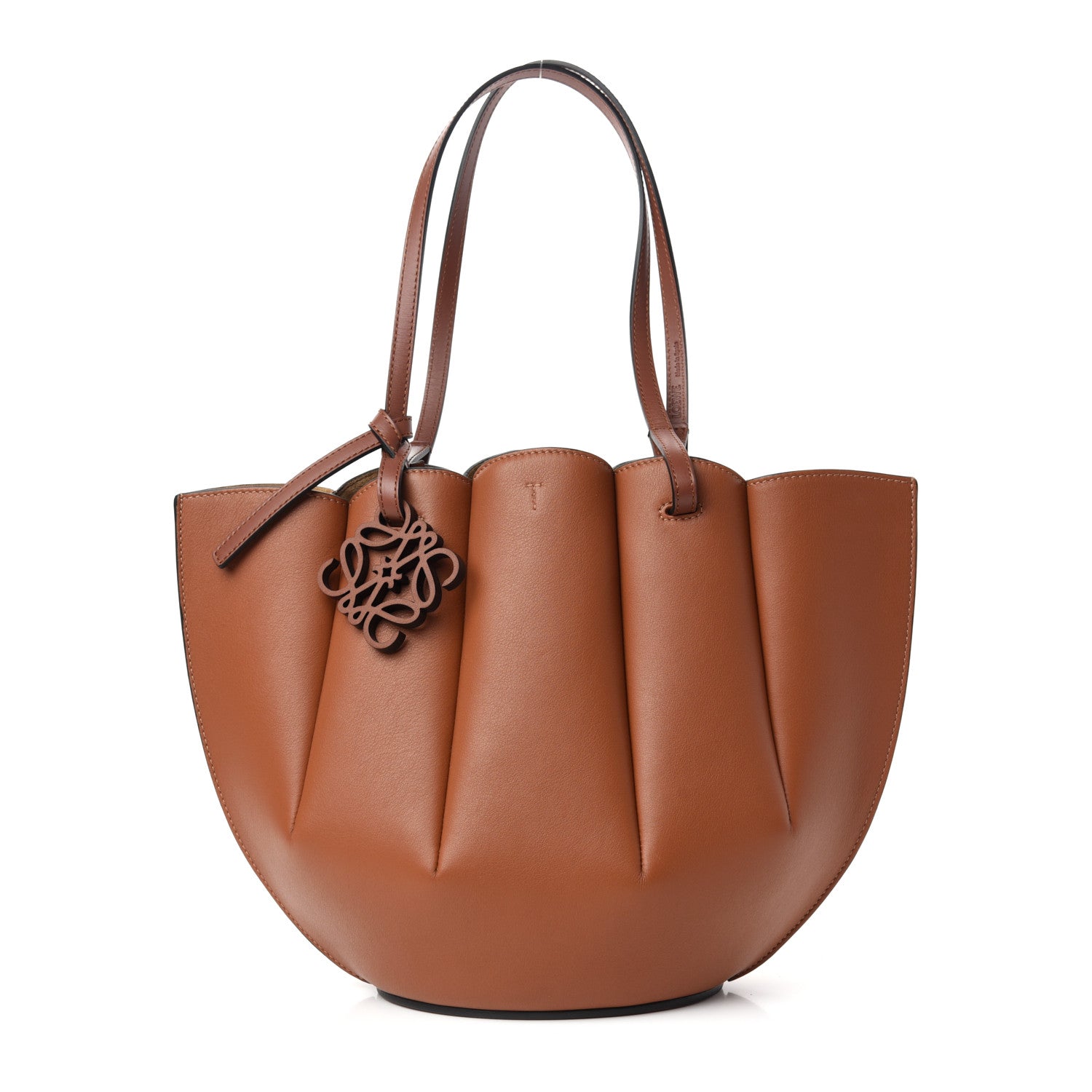 Loewe Calfskin Small Shell Tote Tan 1 of 8