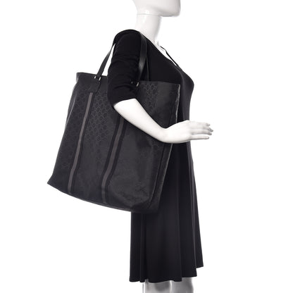 Gucci Nylon Monogram Tote Black 2 of 9