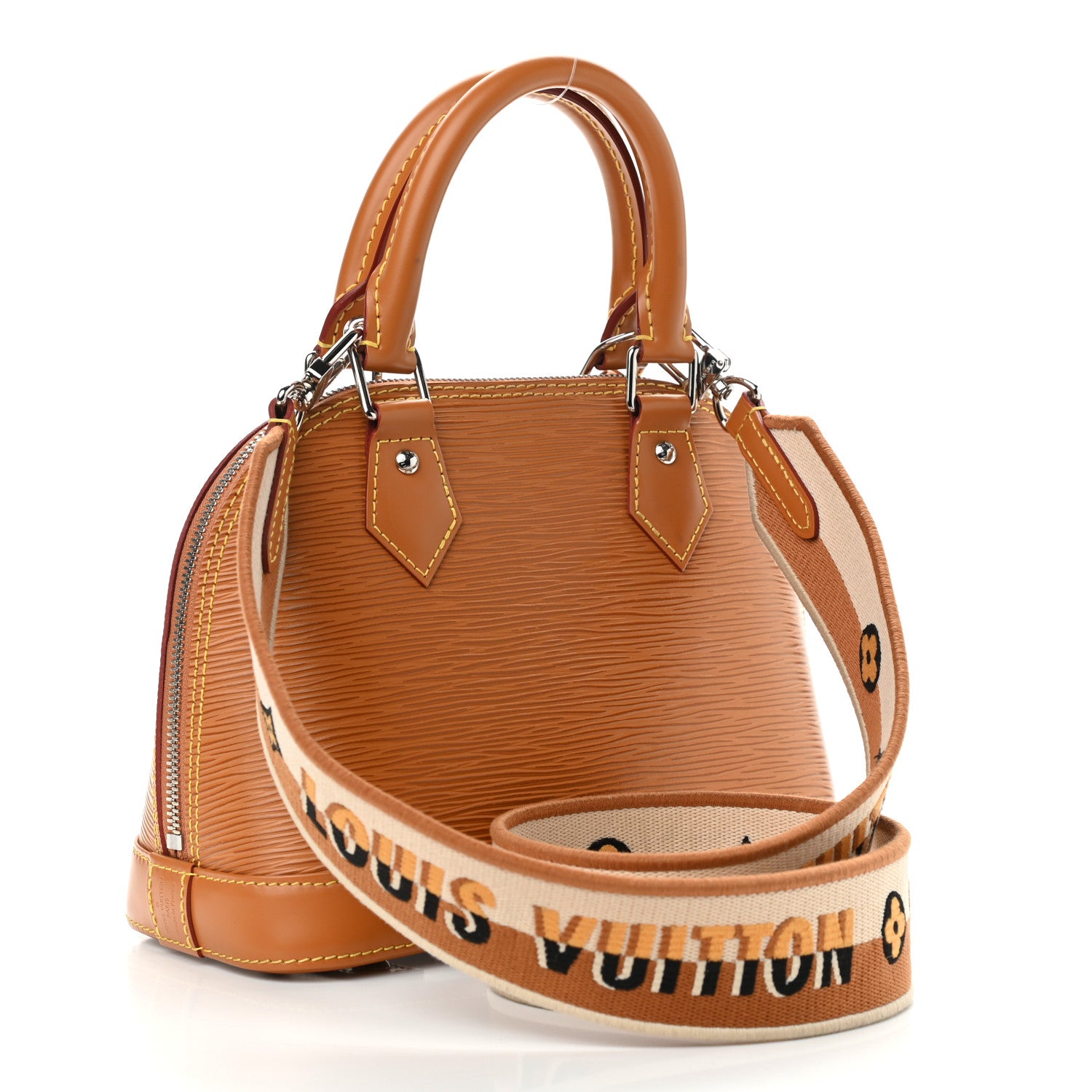 Louis Vuitton Epi Jacquard Alma BB Honey Gold 3 of 11