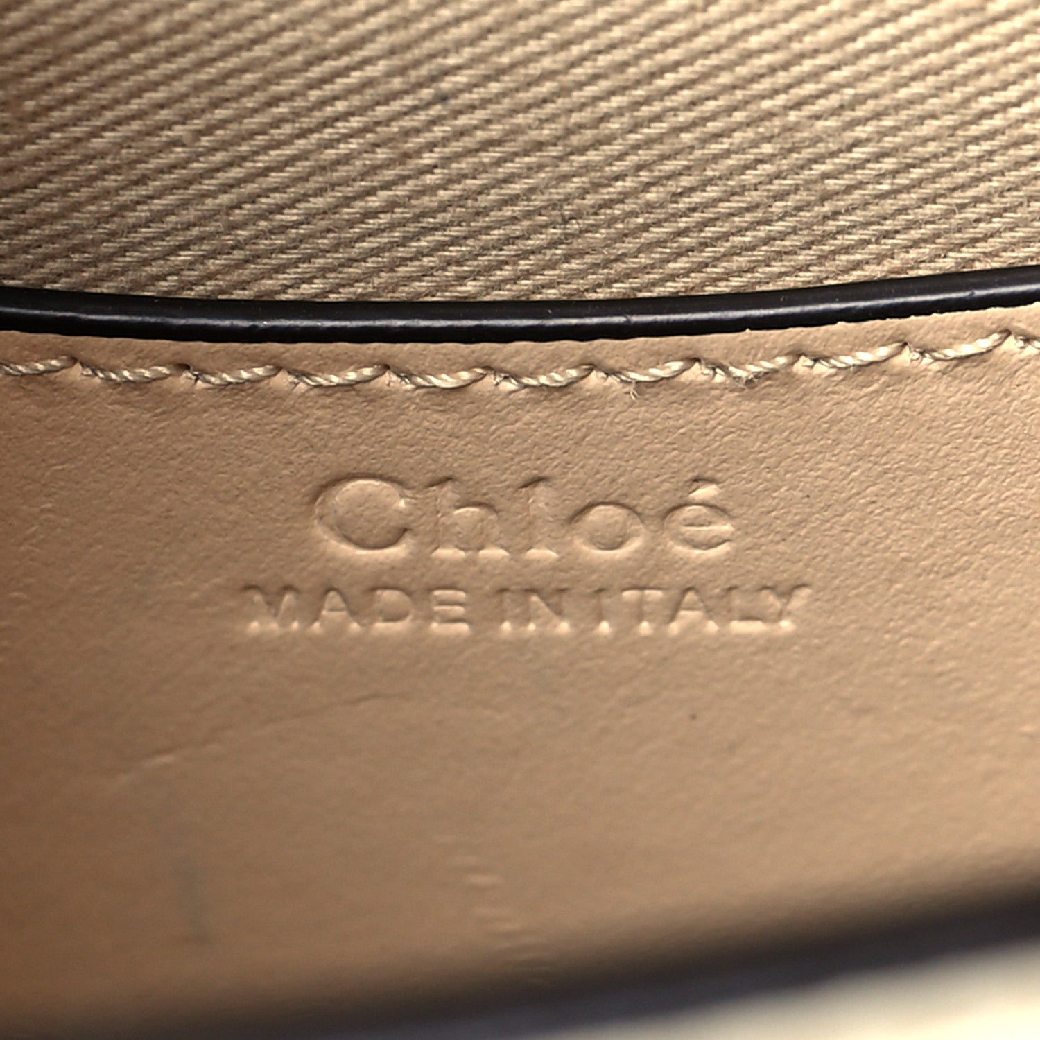 Chloe Calfskin Crocodile Embossed Small Tess Bag White Beige 6 of 10