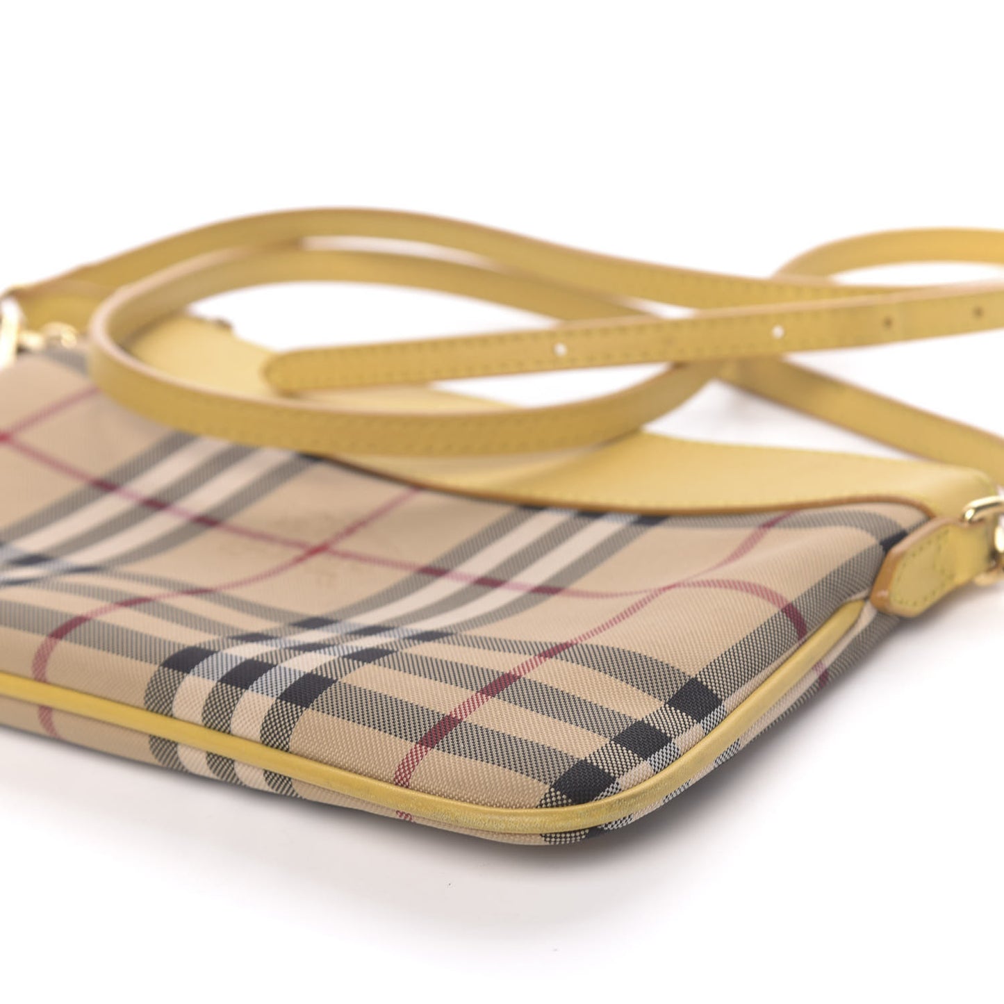 Horseferry Check Peyton Crossbody Clutch Bag Yellow