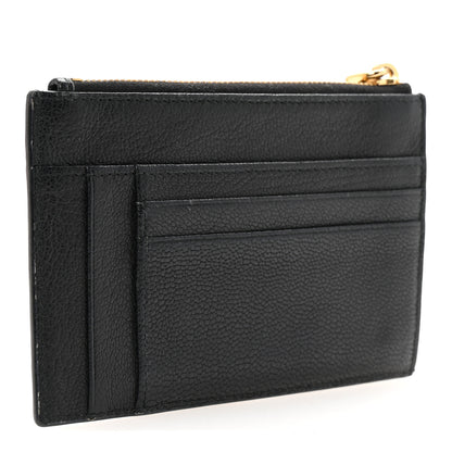 Miu Miu Madras Zip Card Case Black 3 of 6