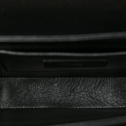 Saint Laurent Box Calfskin Monogram Medium Solferino Satchel Black 5 of 9