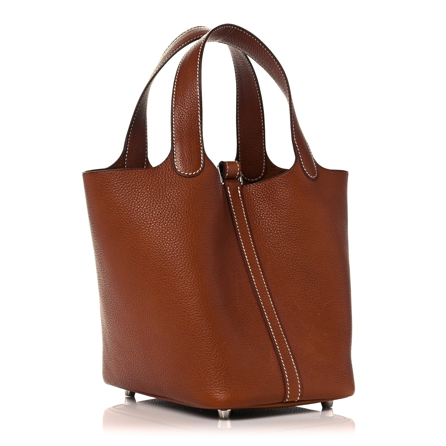 Hermes Barenia Faubourg Picotin Lock 18 PM Fauve 3 of 12