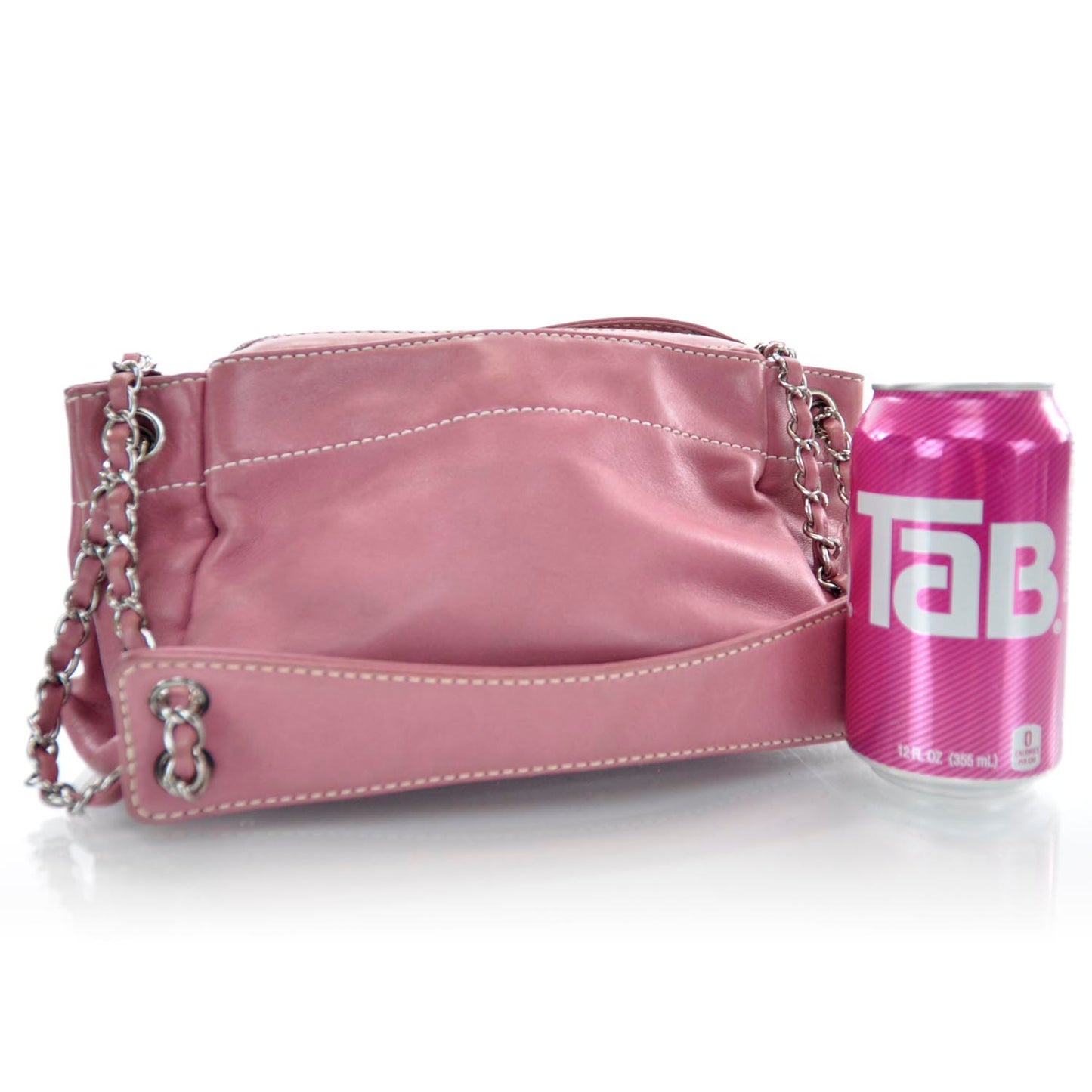 Lambskin Lax Accordion Hobo Pink