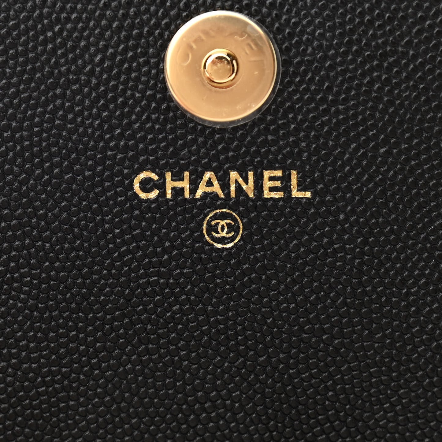 Caviar Quilted Pocket Twins Clutch With Chain Black