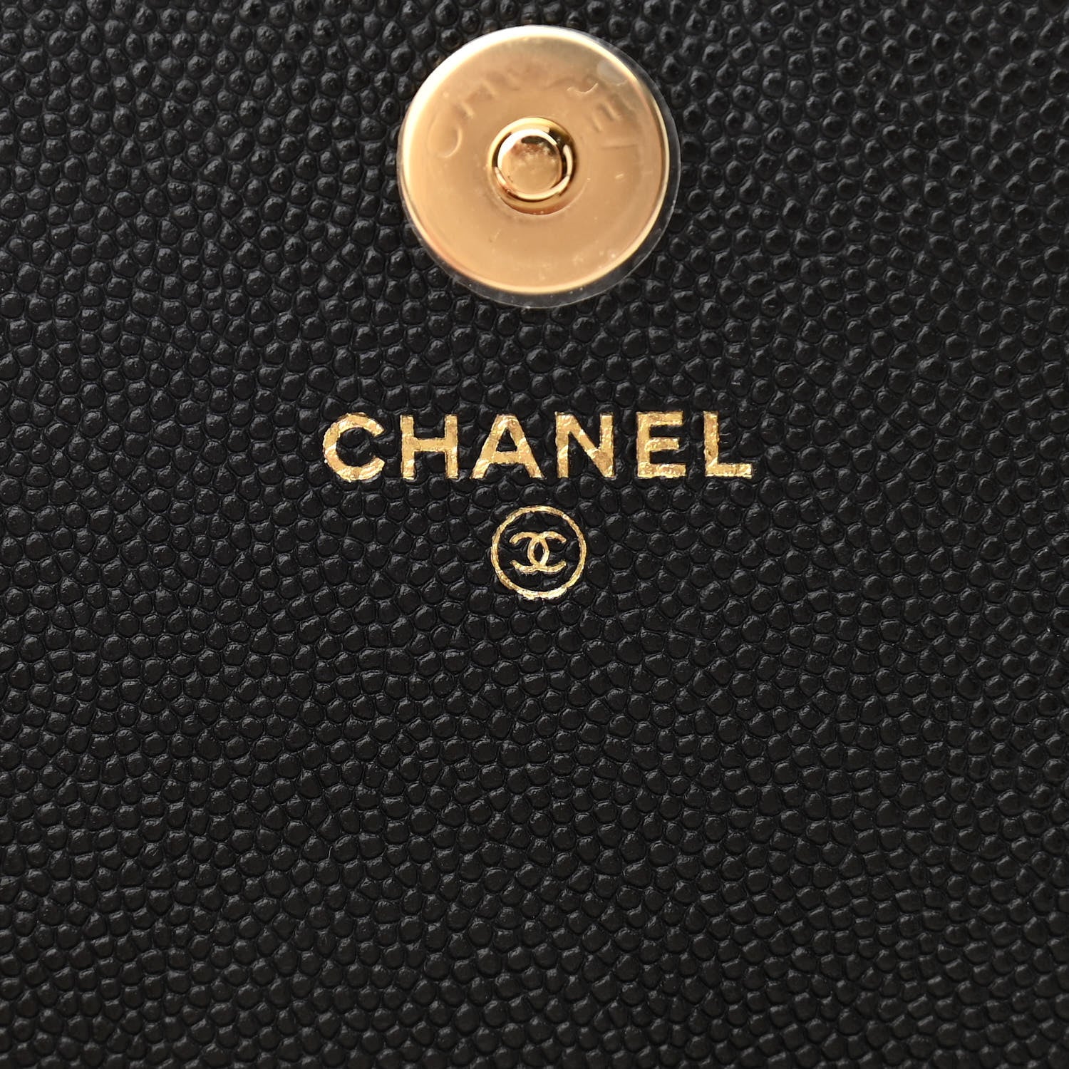 Chanel Caviar Quilted Pocket Twins Clutch With Chain Black 6 of 12