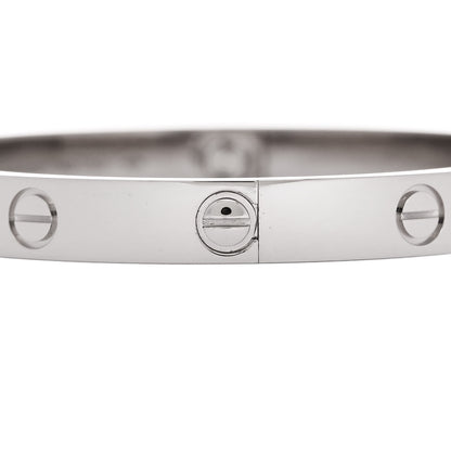 Cartier 18K White Gold LOVE Bracelet 17 4 of 9