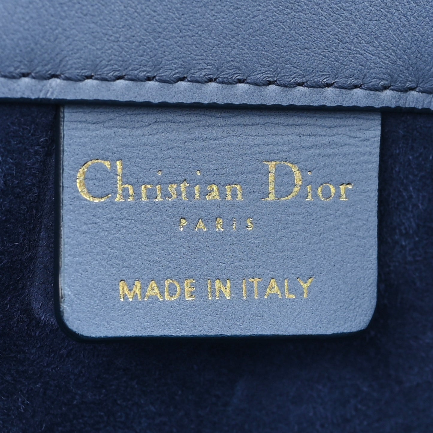Gradient Smooth Calfskin Embossed Medium Book Tote Indigo Blue