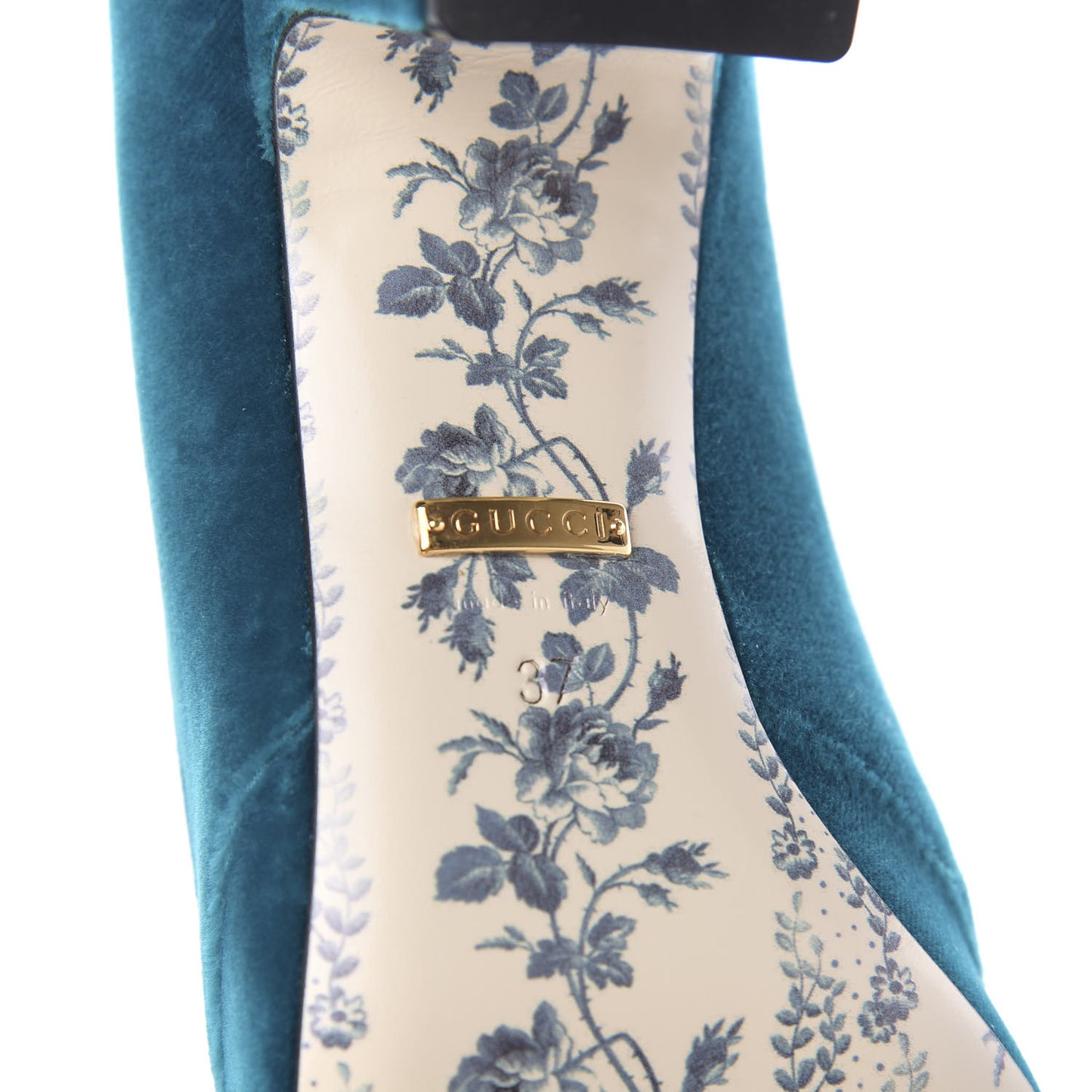 Softy Velvet GG Victoire 55mm Loafer Pumps 37 Pavone