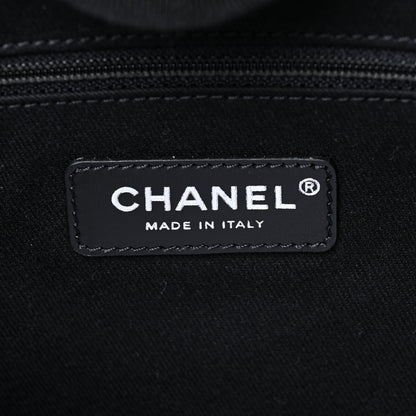 Chanel Mixed Fibers Small Deauville Tote Black 6 of 10