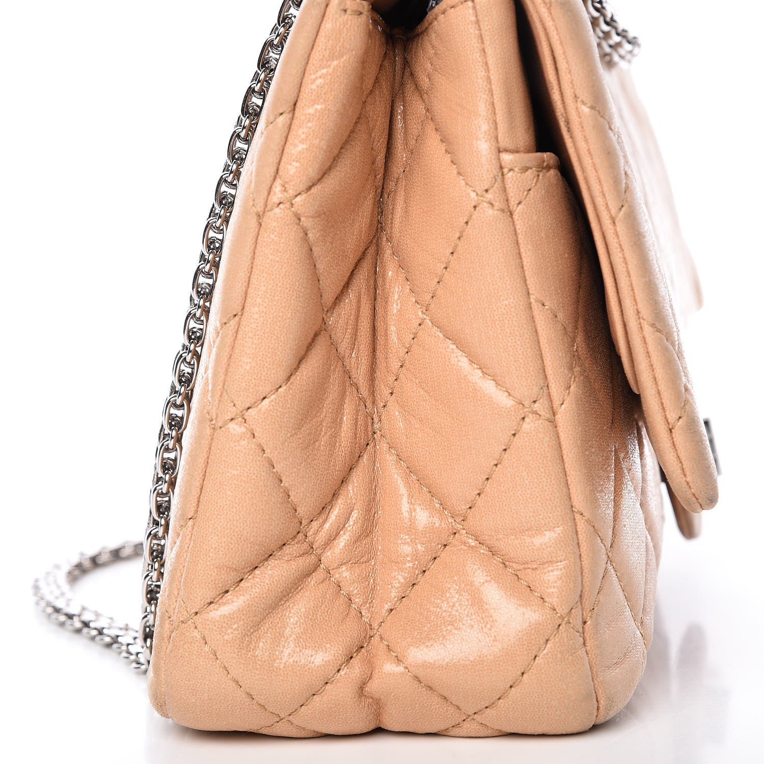 Chanel Iridescent Calfskin Quilted 2.55 Reissue 227 Flap Beige 13 of 25