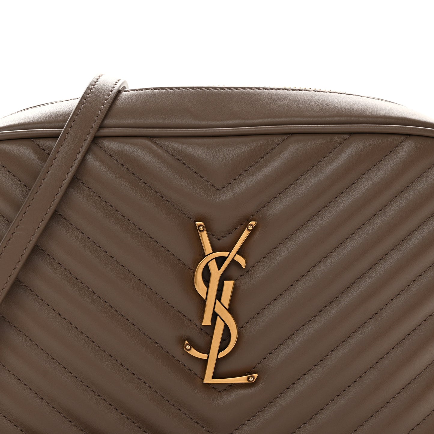 Calfskin Matelasse Monogram Lou Camera Bag Taupe