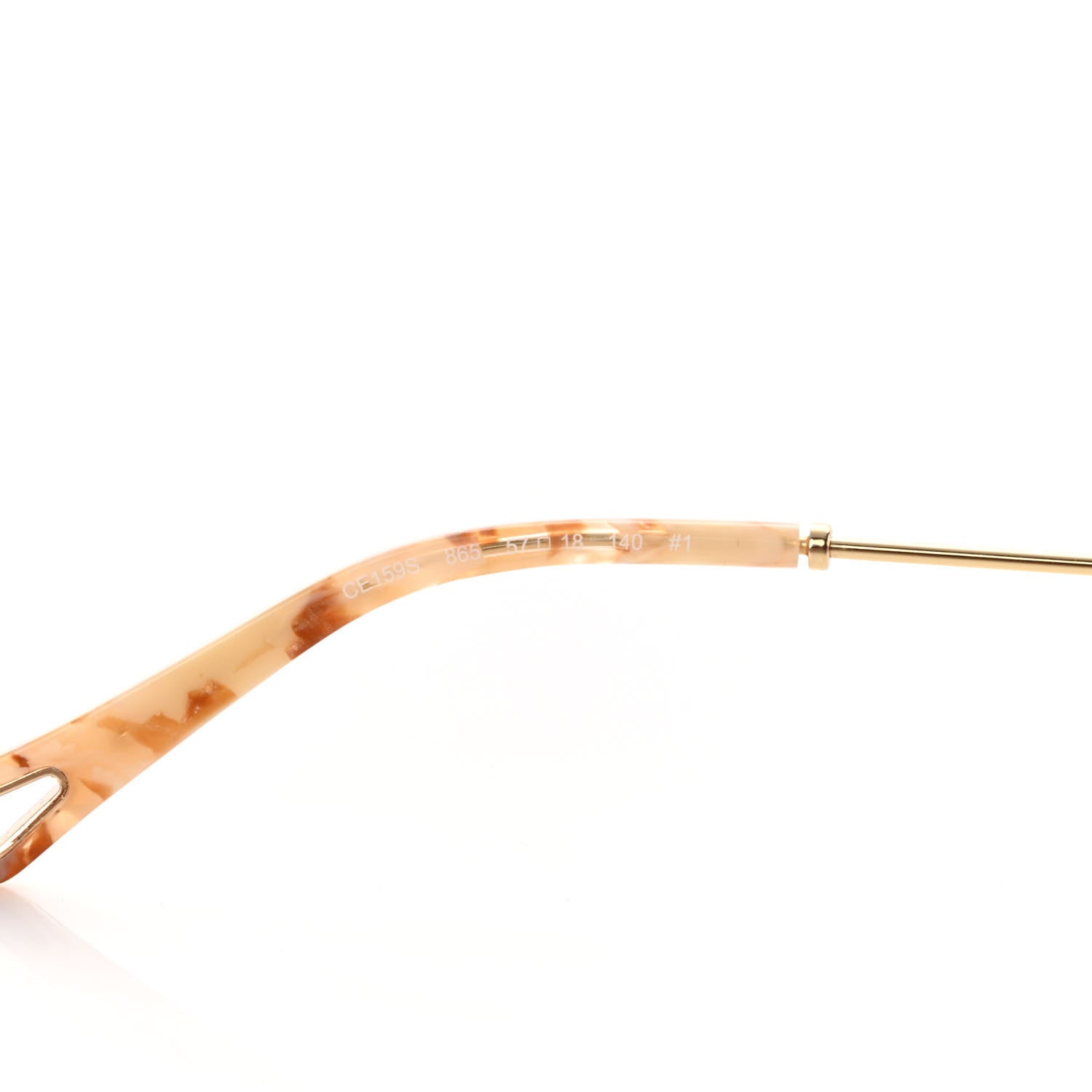 Chloe Metal Oversized Sunglasses CE159S Gold 5 of 7