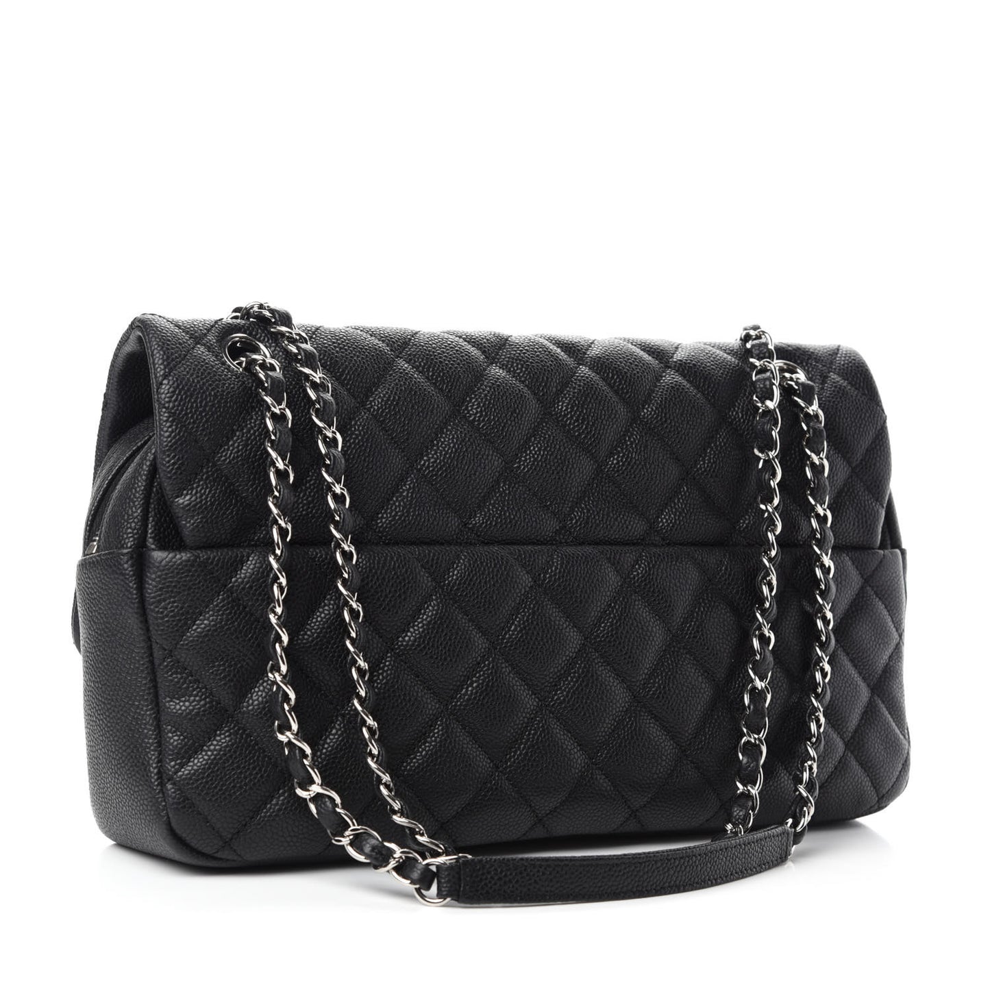 Caviar Quilted Jumbo Easy Flap Black