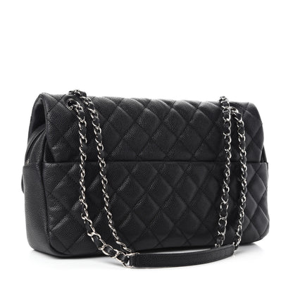 Chanel Caviar Quilted Jumbo Easy Flap Black 3 of 8