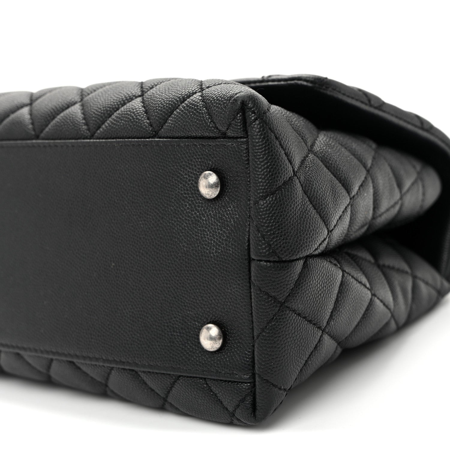 Chanel Caviar Quilted Small Coco Handle Flap Black 9 of 9