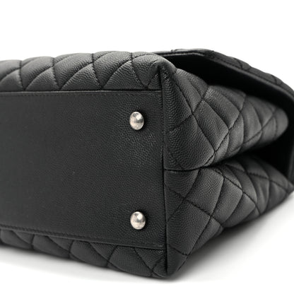 Chanel Caviar Quilted Small Coco Handle Flap Black 9 of 9