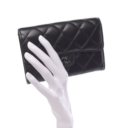 Chanel Lambskin Quilted Small Flap Wallet Black 2 of 9