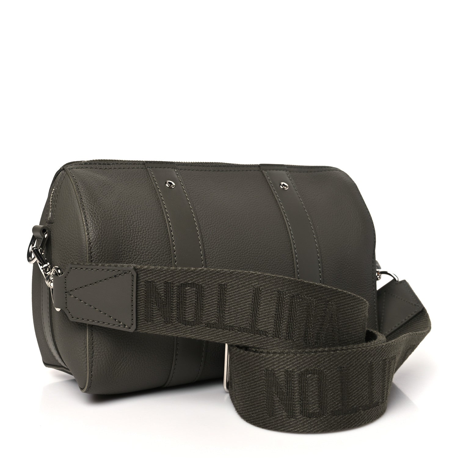 Louis Vuitton Grained Calfskin Aerogram City Keepall Gris 3 of 9