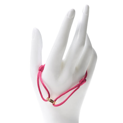 Cartier 18K Pink Gold Charity LOVE Adjustable Cord Bracelet Pink 2 of 6