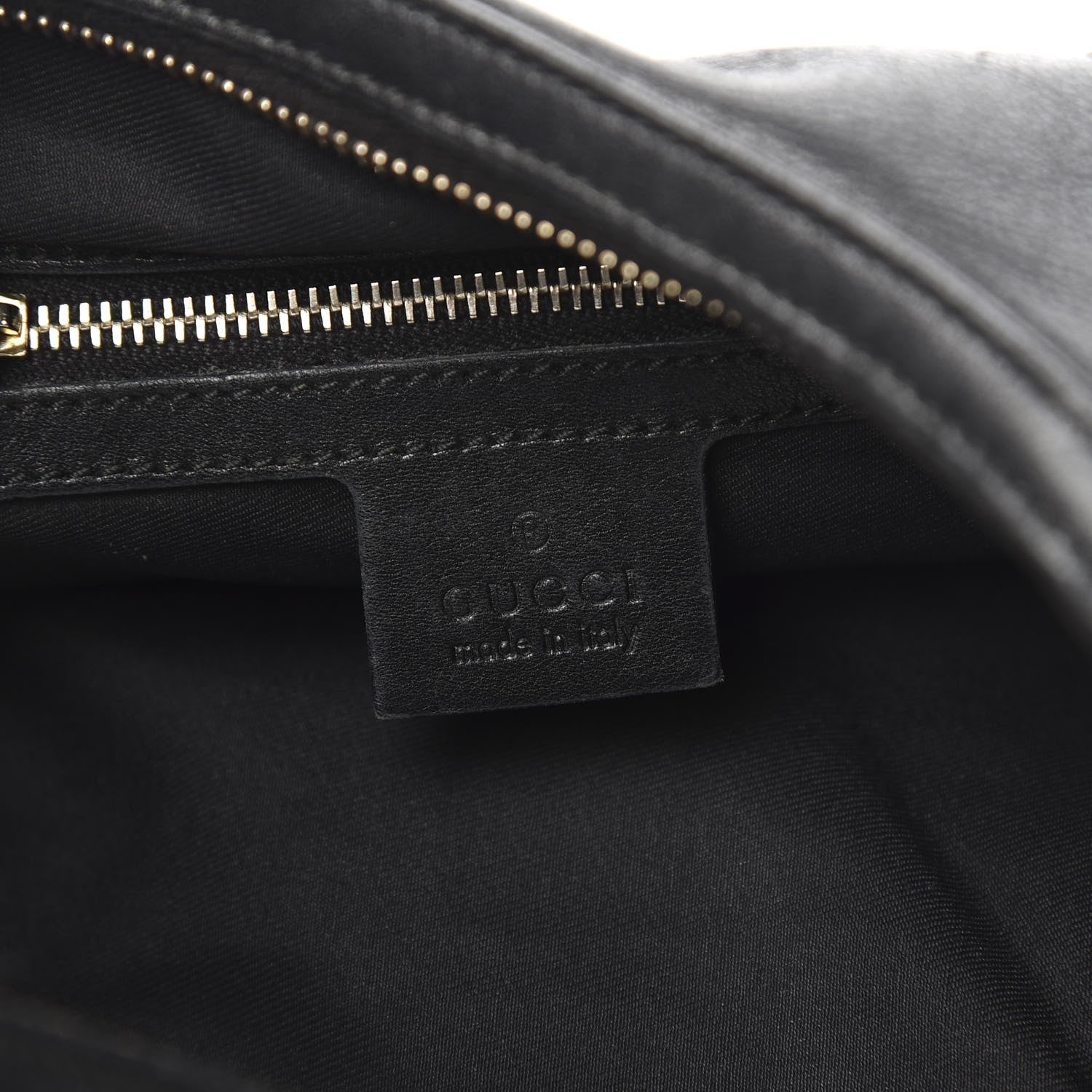 Gucci Calfskin Horsebit Chain Hobo Black 6 of 13