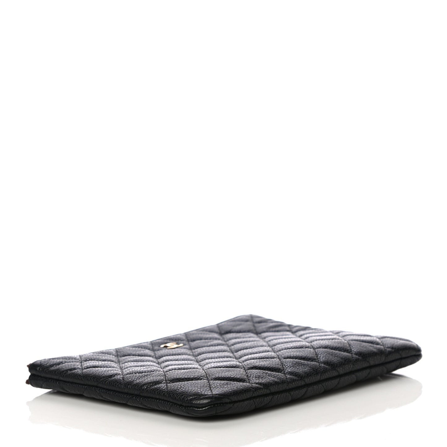 Caviar Quilted Medium Cosmetic Case Black