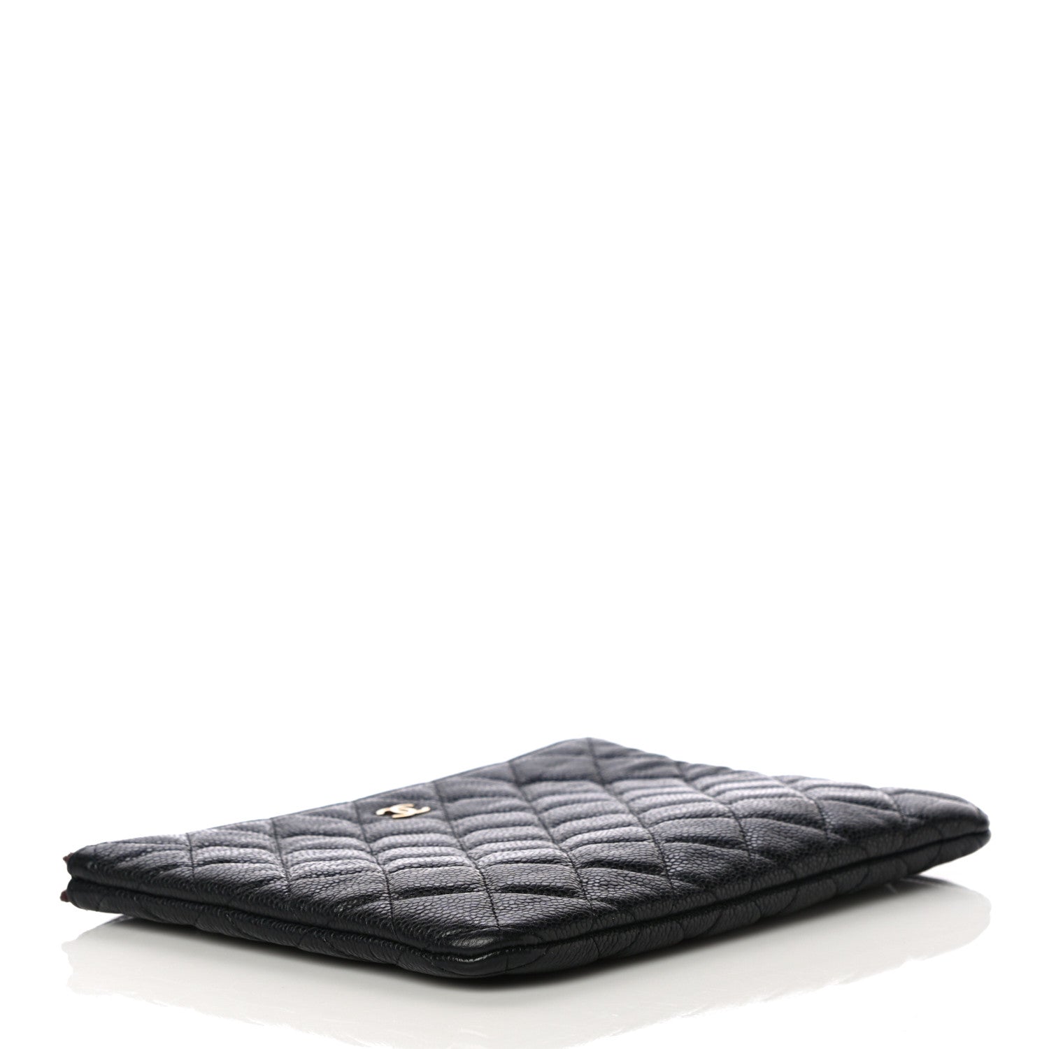 Chanel Caviar Quilted Medium Cosmetic Case Black 4 of 10