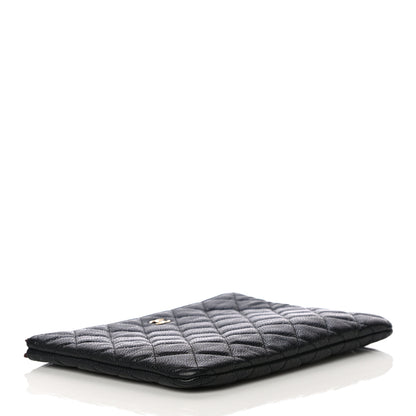 Chanel Caviar Quilted Medium Cosmetic Case Black 4 of 10
