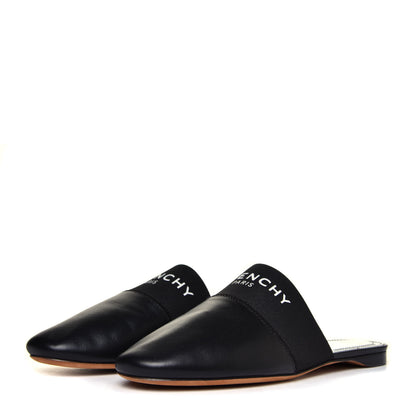 Givenchy Lambskin Bedford Logo Mule Slides 38 Black 3 of 12