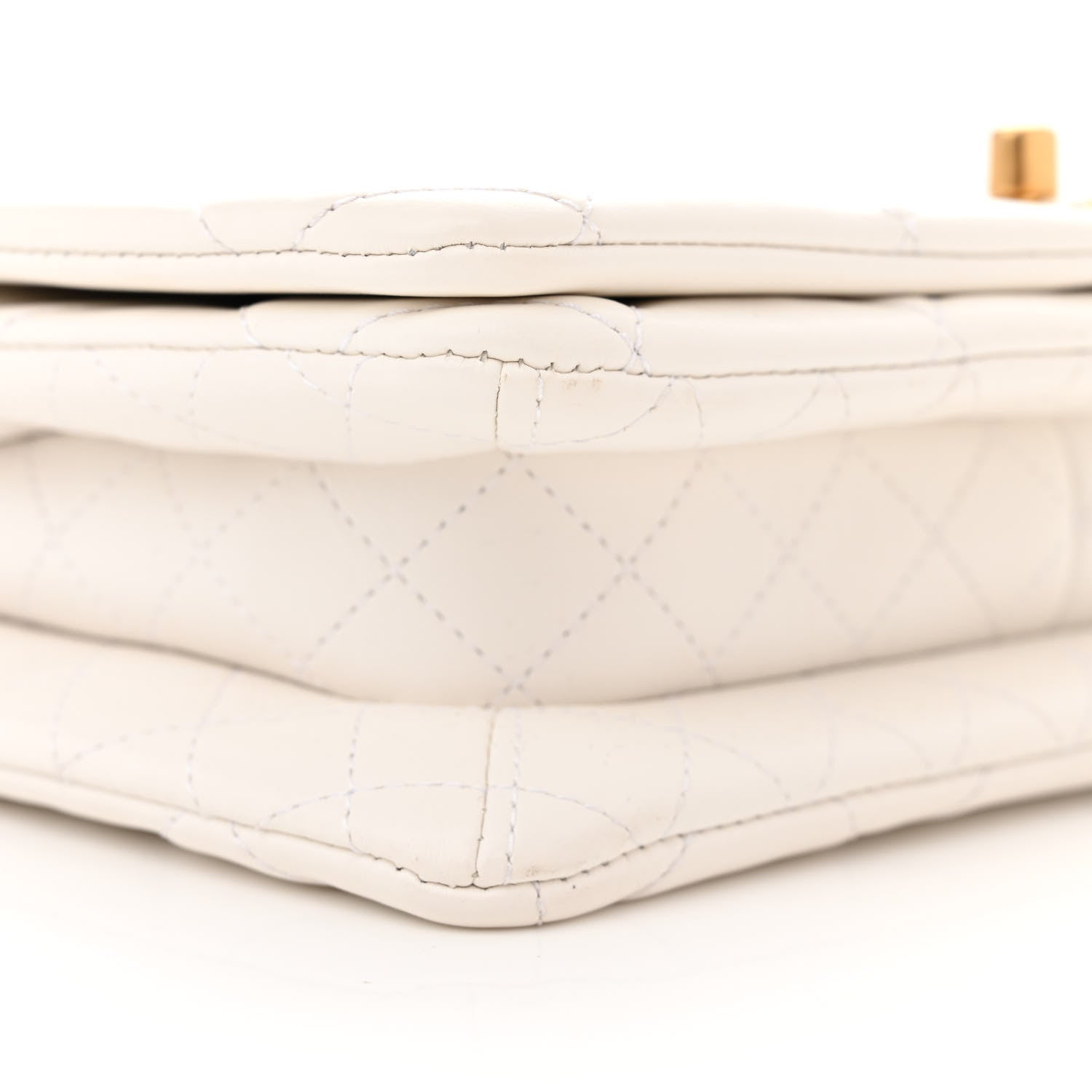 Chanel Lambskin Quilted On And On Small Chain Flap White 9 of 12