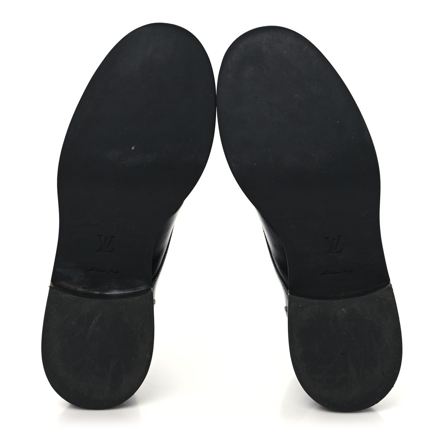 Calfskin LV Black Heart Flat Ranger Boots 37 Black