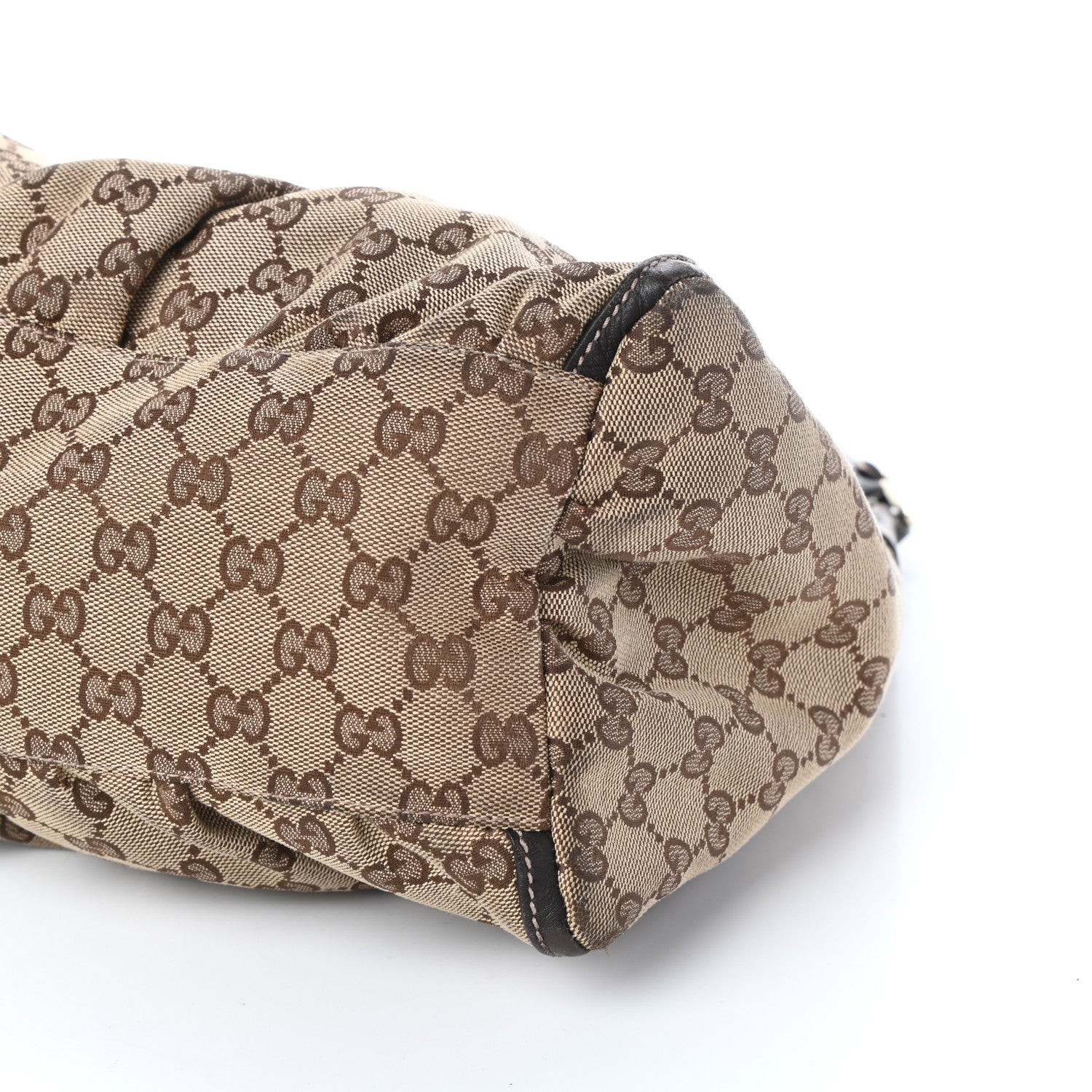 Gucci Monogram Large D Gold Hobo Dark Brown 9 of 17