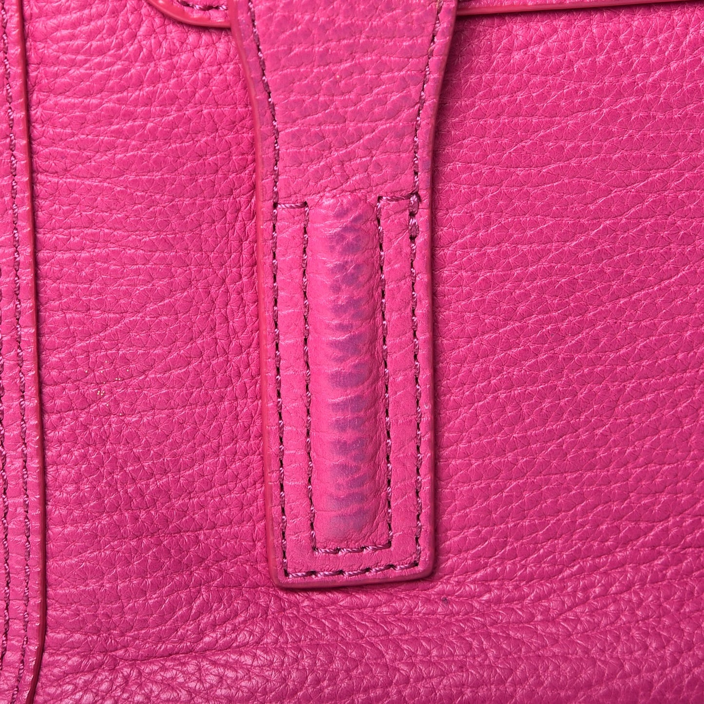 3.1 Textured Calfskin Mini Pashli Satchel Fuchsia