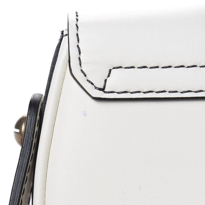 Christian Dior Calfskin Mini D Fence Saddle Bag White 11 of 11