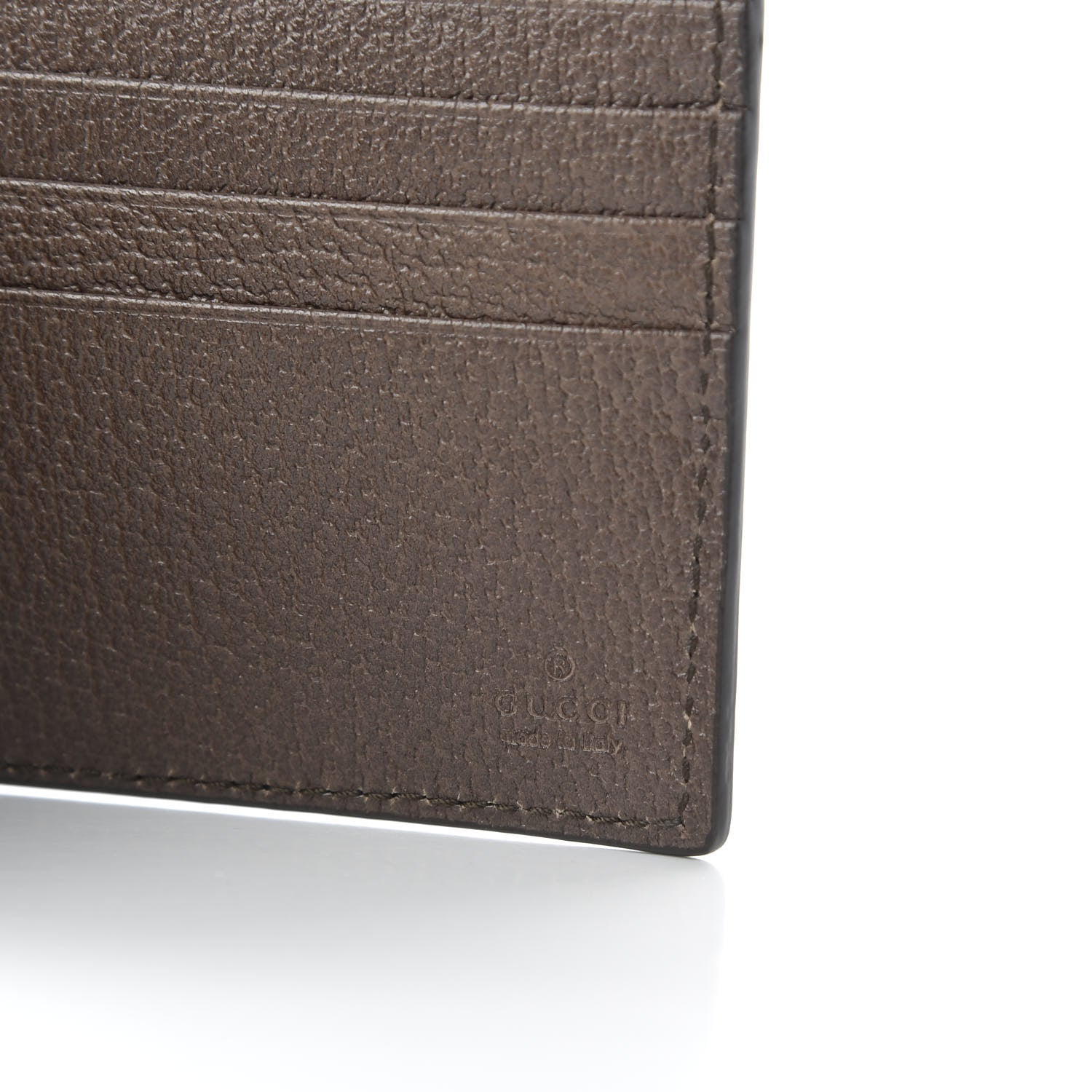 Gucci Calfskin Loved Web Wallet Brown 6 of 7