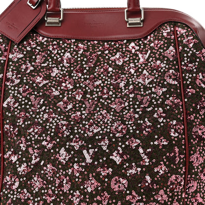 Louis Vuitton Sequin Monogram Sunshine Express North South Burgundy 9 of 11