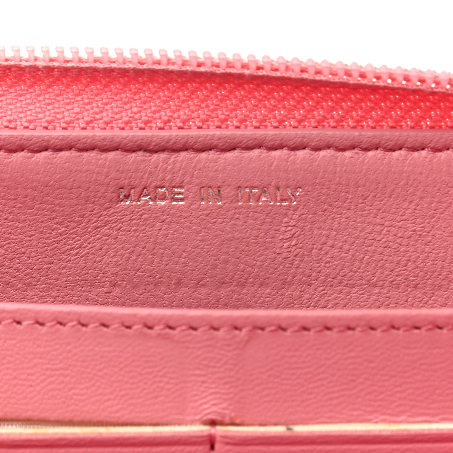 Chanel Lambskin Camellia Embossed Zip Around Large Gusset Wallet Pink 7 of 8