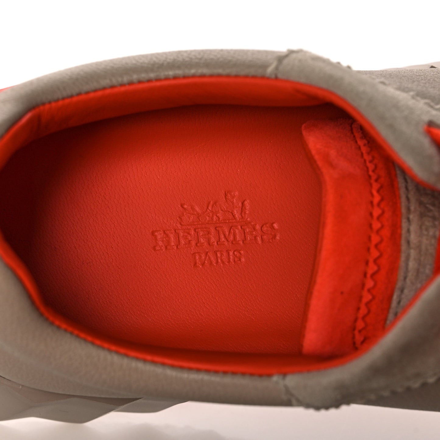 Goatskin Suede Goatskin Bouncing Sneakers 37.5 Beige Sarrasin
