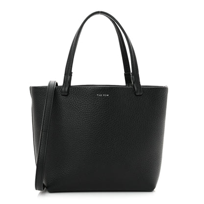 The Row Grained Calfskin Small Park Tote Black 1 of 11