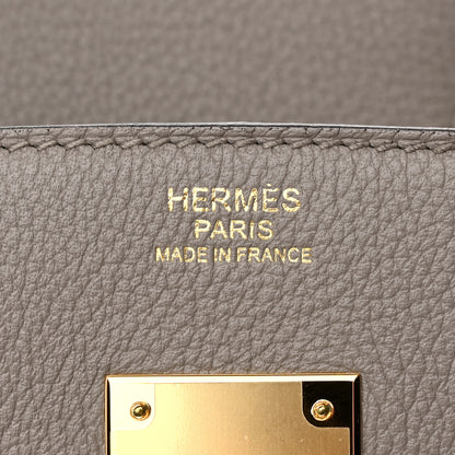 Hermes Taurillon Novillo Birkin 30 Gris Asphalte 6 of 10