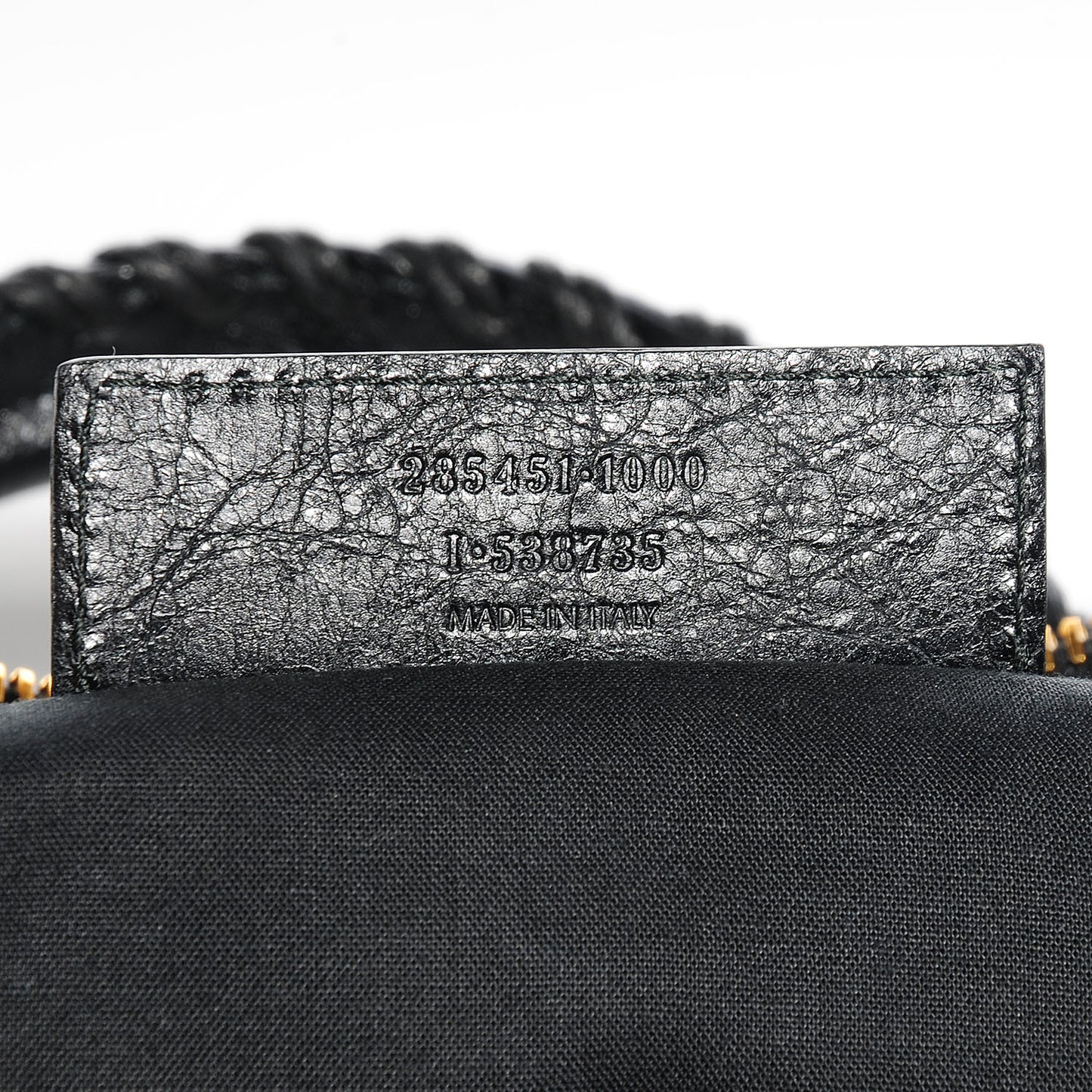 Agneau Giant 12 Gold Hardware Work Black