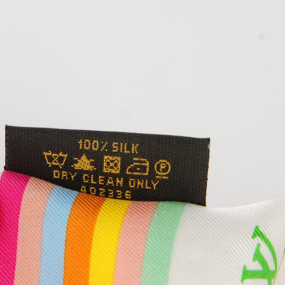 Louis Vuitton Silk Monogram Multicolor Bandeau White 5 of 6