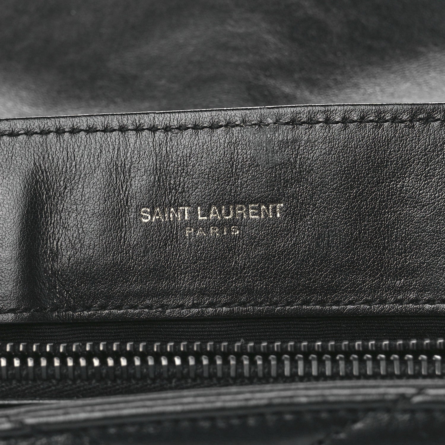 Saint Laurent Calfskin Y Quilted Monogram Monochrome Small Loulou Chain Satchel Black 5 of 15