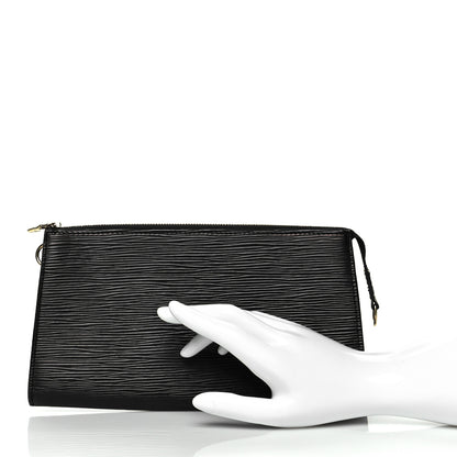 Louis Vuitton Epi Pochette Accessories 24 Black 2 of 7