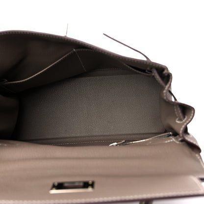 Hermes Togo Kelly Retourne 28 Etoupe 6 of 11