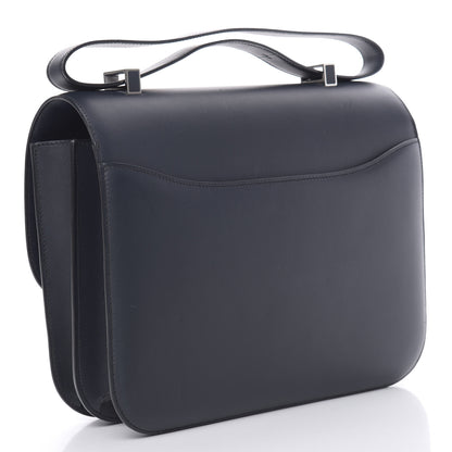 Hermes Veau Sombrero Constance Cartable 29 Bleu Obscur 3 of 30